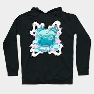 Cute glass liquid boston terrier puppy Hoodie